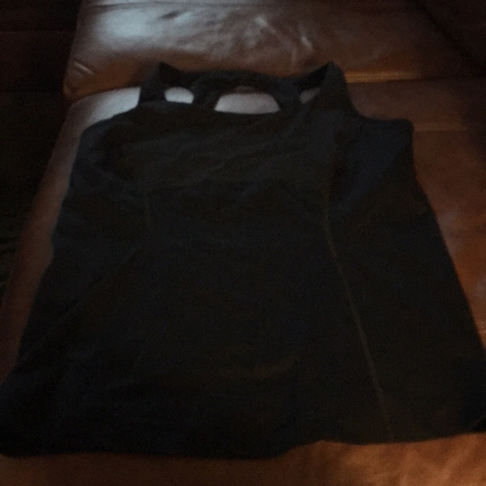 Black Lululemon tank with built in bra